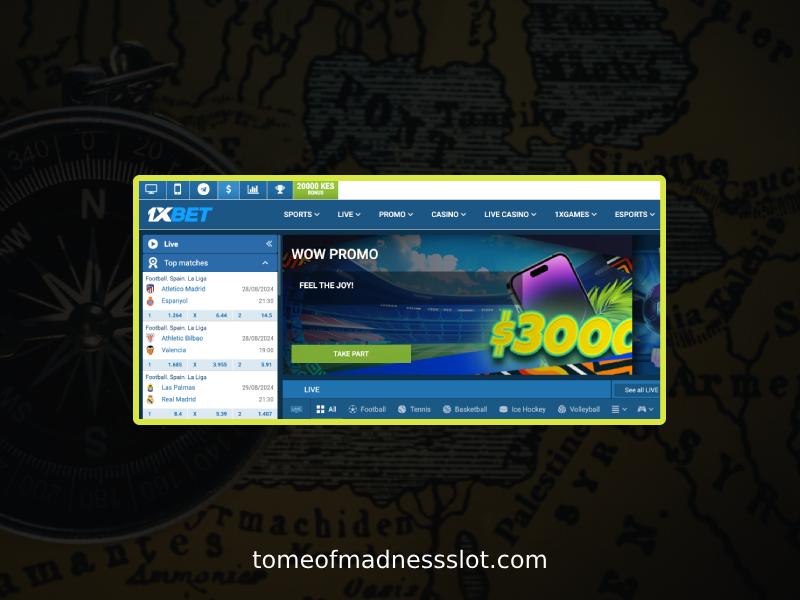 Play Rich Wilde and the Tome of Madness at 1Xbet